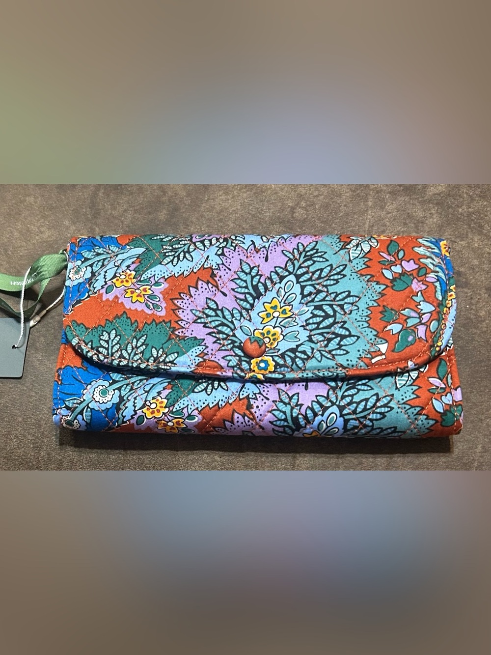 NWT Vera Bradley  Floral Foldover Wallet - Multicolor